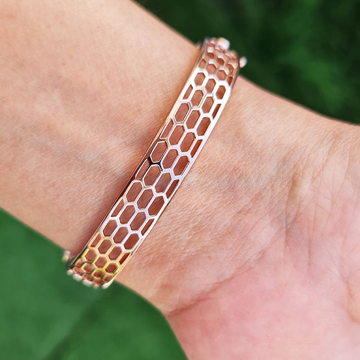 Regal Fourfold Bracelet are made of original multi gemstones and high-quality silver with rose gold plating for birthstone
