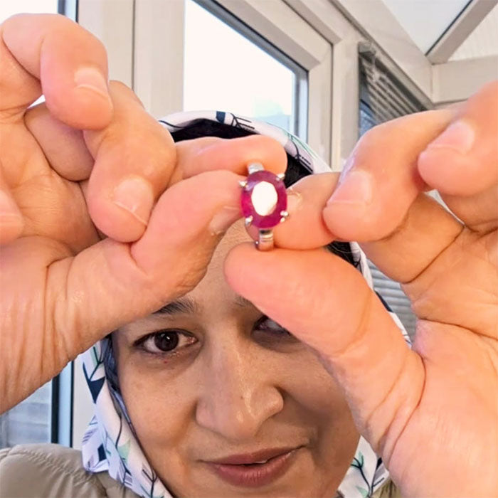 Creating a Perfect Ruby Ring for a Young Client.