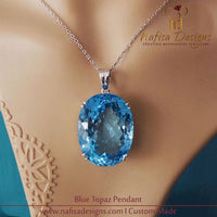 Custom made Florite and Topaz Pendants