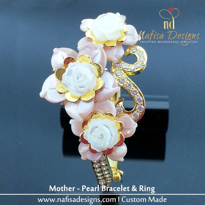 Mother-Pearl Bangle & Ring