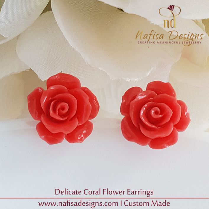 Delicate Coral Flower Set