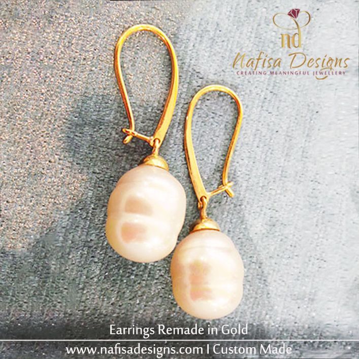 Earrings Remade in Gold