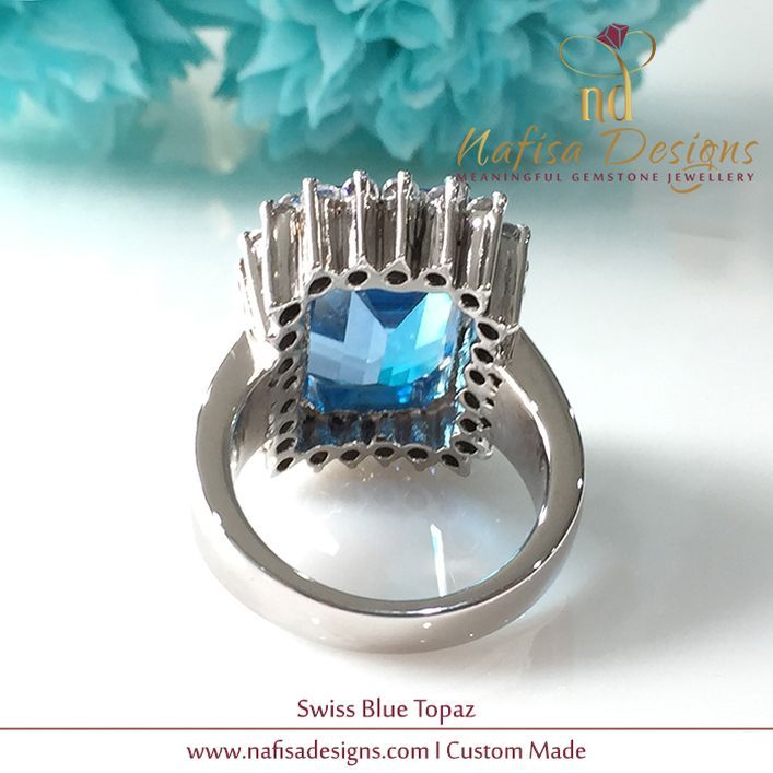 Swiss Blue Topaz Ring