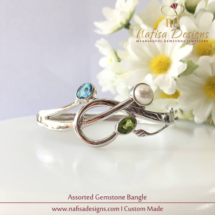 Assorted Gemstone Bangle