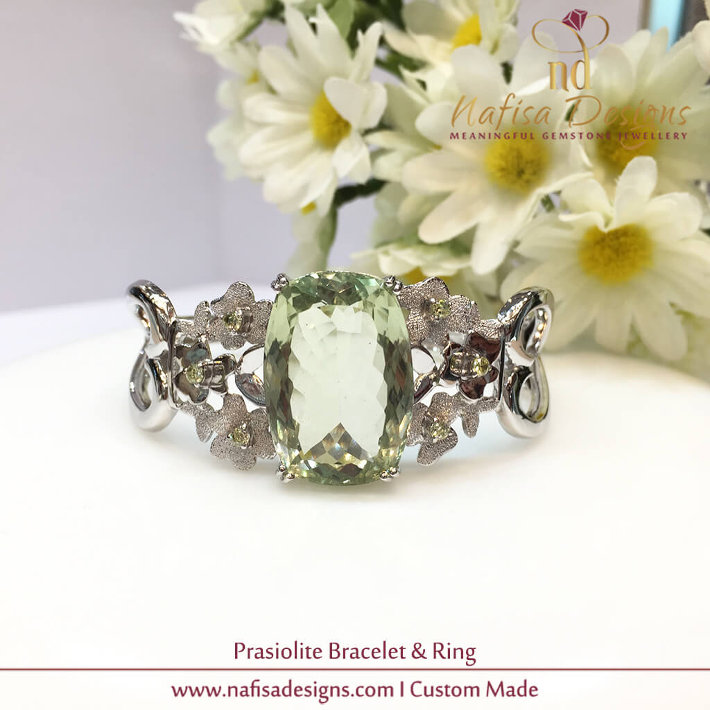 Prasiolite Bangle & Ring