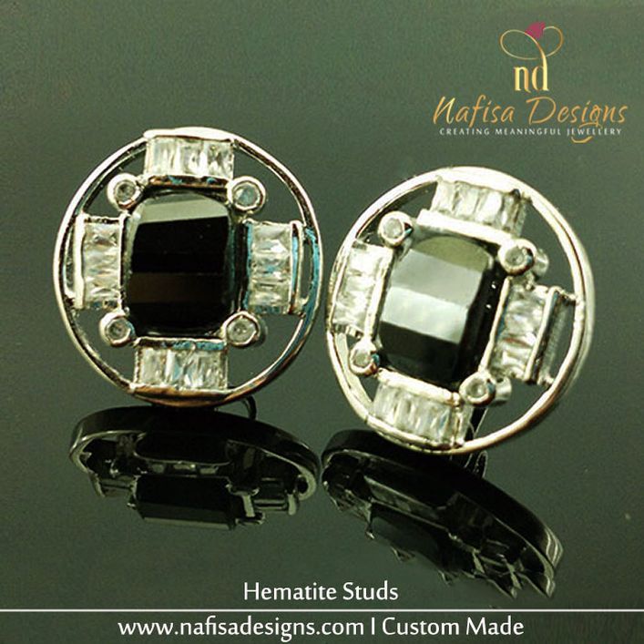 Hematite Studs