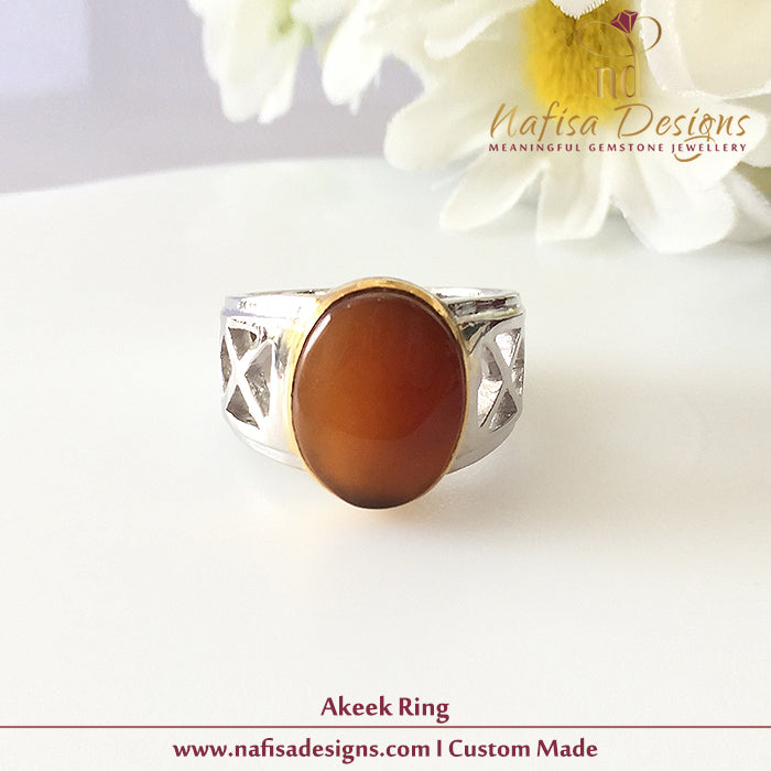 Aqeeq Men Ring