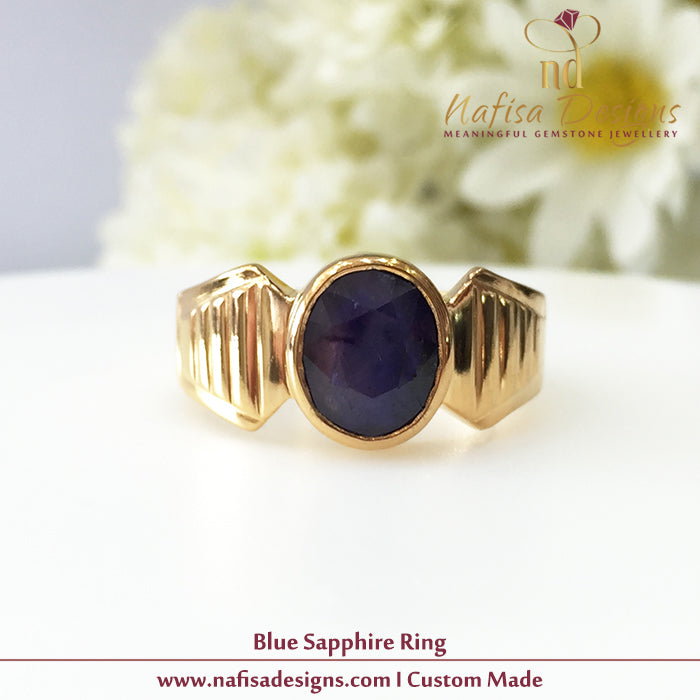 Simple Blue Sapphire Ring