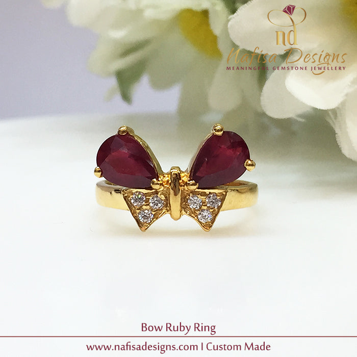 Bow Ruby Ring