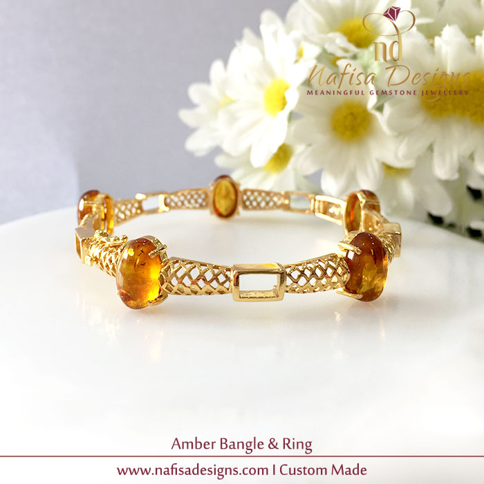 Amber Bangle & Ring