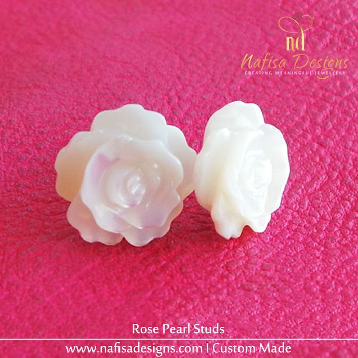 Rose Pearl Studs