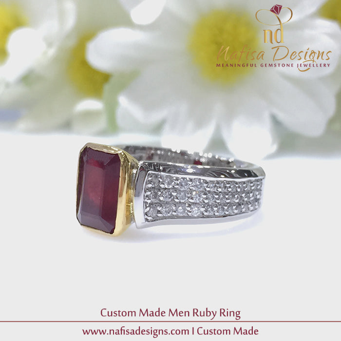 Bespoke Men Ruby Ring