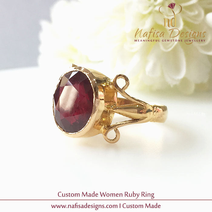 Bespoke Women Ruby Ring 