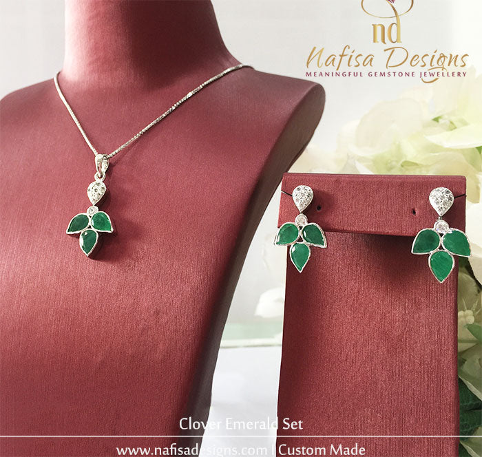 Clover Emerald Set