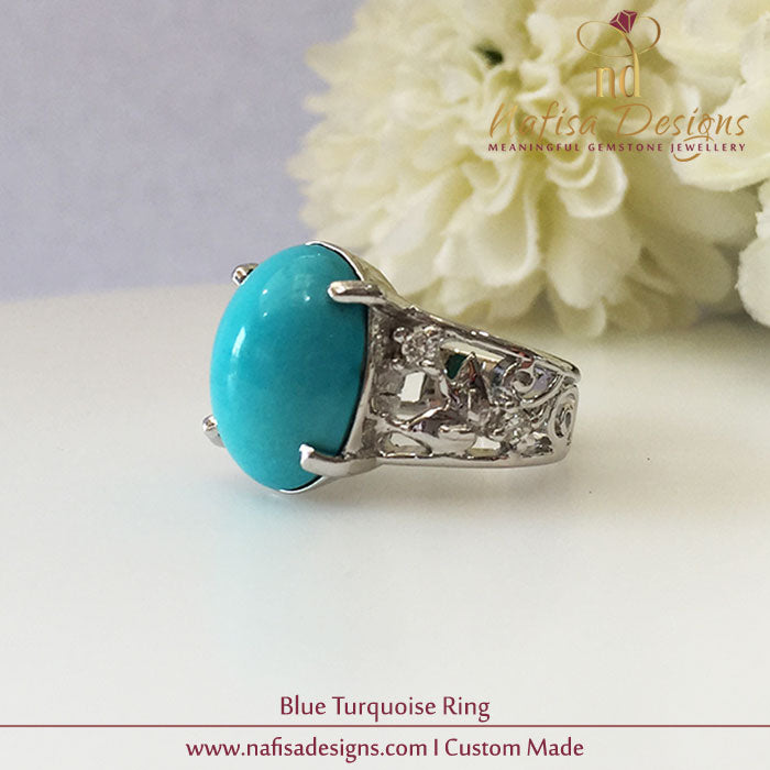 Blue Turquoise Ring