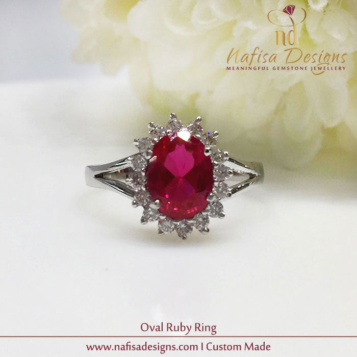 Oval Ruby Ring