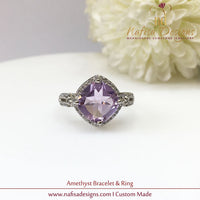 Amethyst Bracelet & Ring
