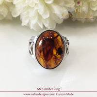 Men Amber Ring