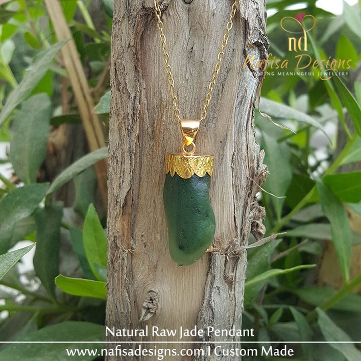 Natural Raw Jade Pendant