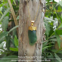 Natural Raw Jade Pendant