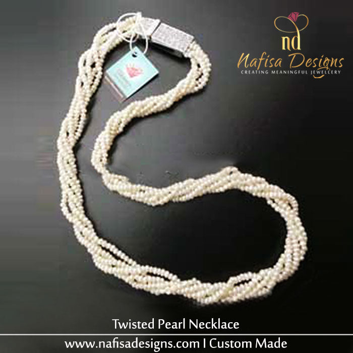 Twisted Pearl Necklace