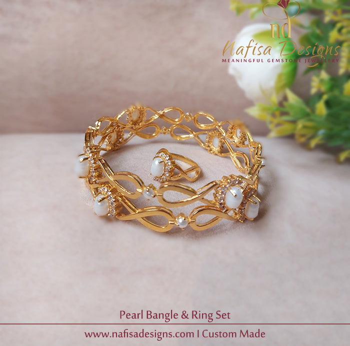 Pearl Bangles and Ring