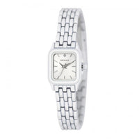 Henley Ladies Rectangular Petite Case sunray dial White Bracelet Watch H07240.4