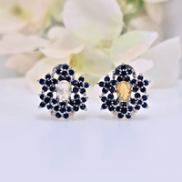 Sapphire Opal Earrings Party Wear Luxury brand in Jewellery top 10 original authentic real pure Gemstone U.K. UK, England Manchester Global Shipping Free delivery Ships to USA Gemstone real original high-quality designer best latest brand high brand real 