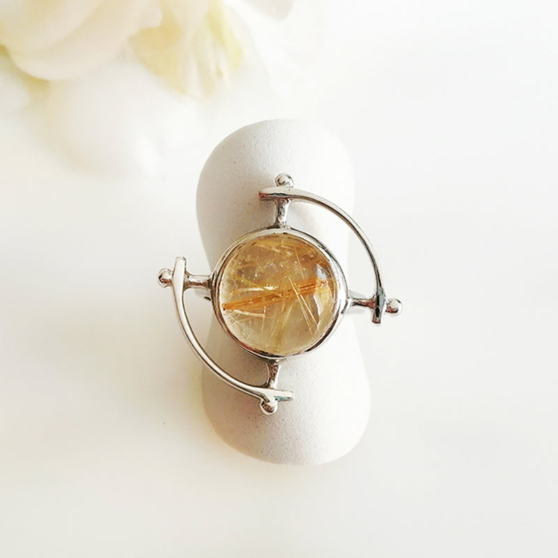 Golden Rutile Ring