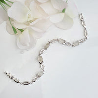 Moonlit Oval Moonstone Bracelet