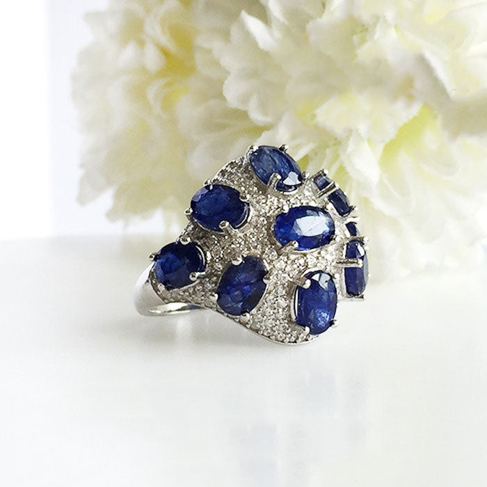 Posh Blue Sapphire Ring