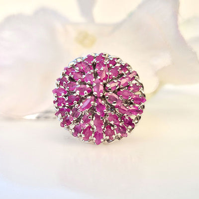 Grand Royal Ruby Blossom Cluster - Expression Of Beauty