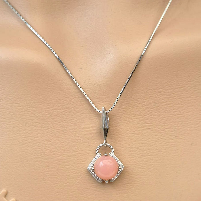 Feminine Charm Rhodochrosite Necklace, Ring & Earrings Set