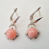 Feminine Charm Rhodochrosite Necklace, Ring & Earrings Set