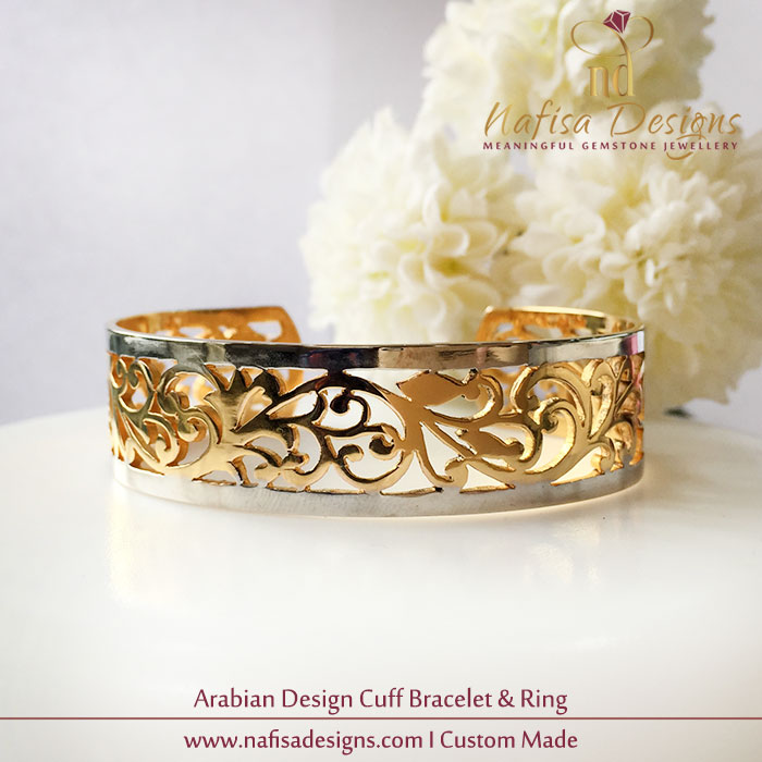 Arabian designs cuff Bracelet & Ring