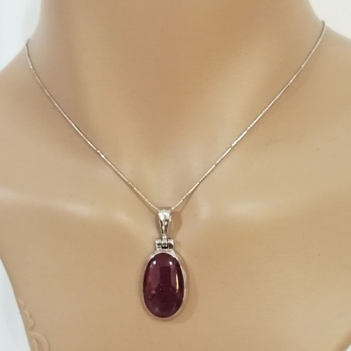 Ruby Pendant - Cabochon