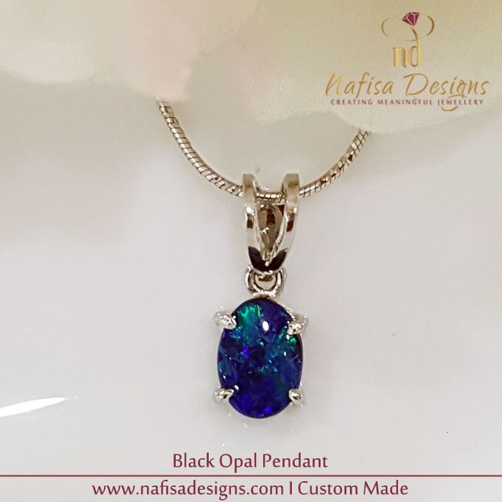 Black Opal Pendant