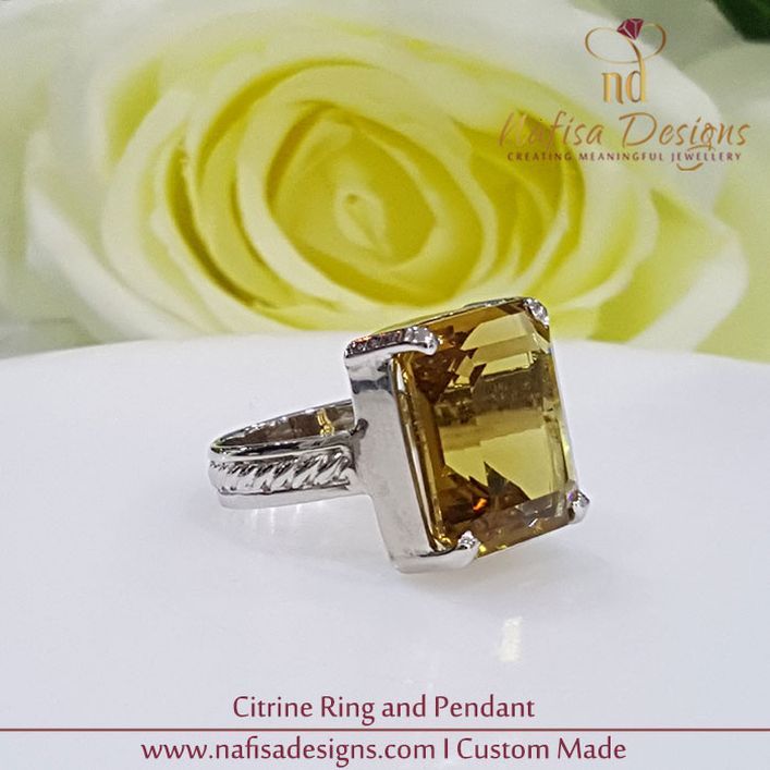 Citrine Ring and Pendant