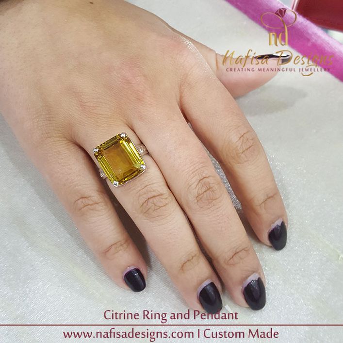 Citrine Ring and Pendant