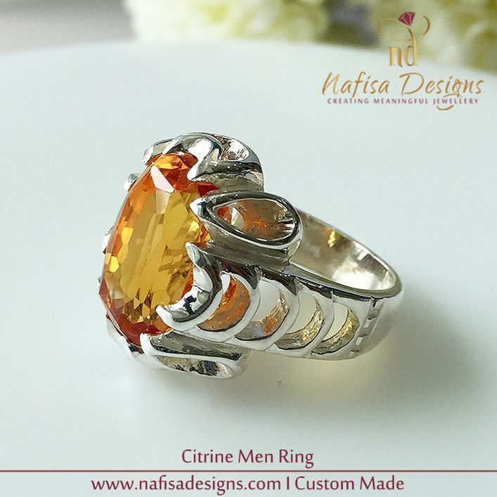 Citrine Men Ring