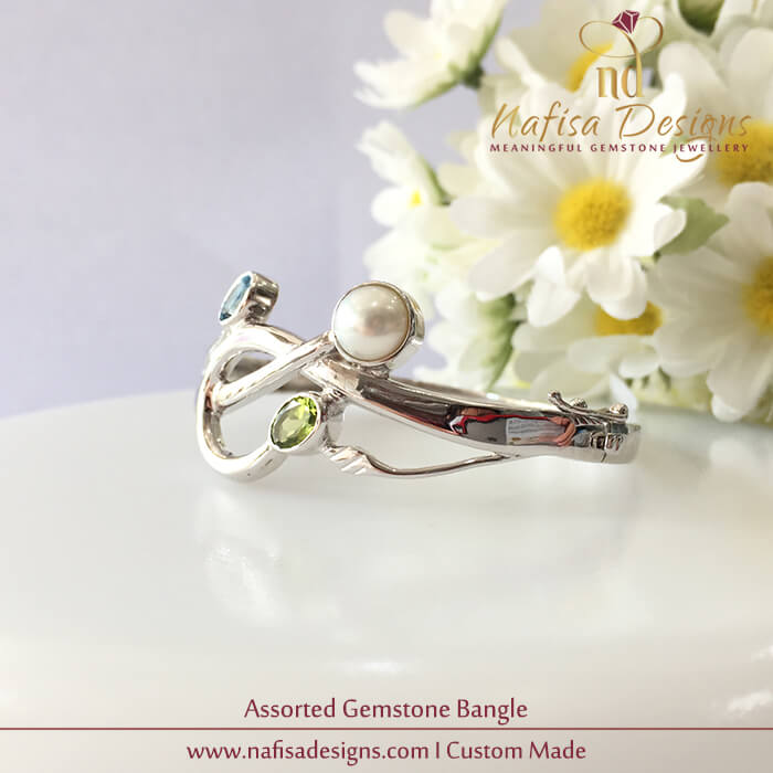 Assorted Gemstone Bangle