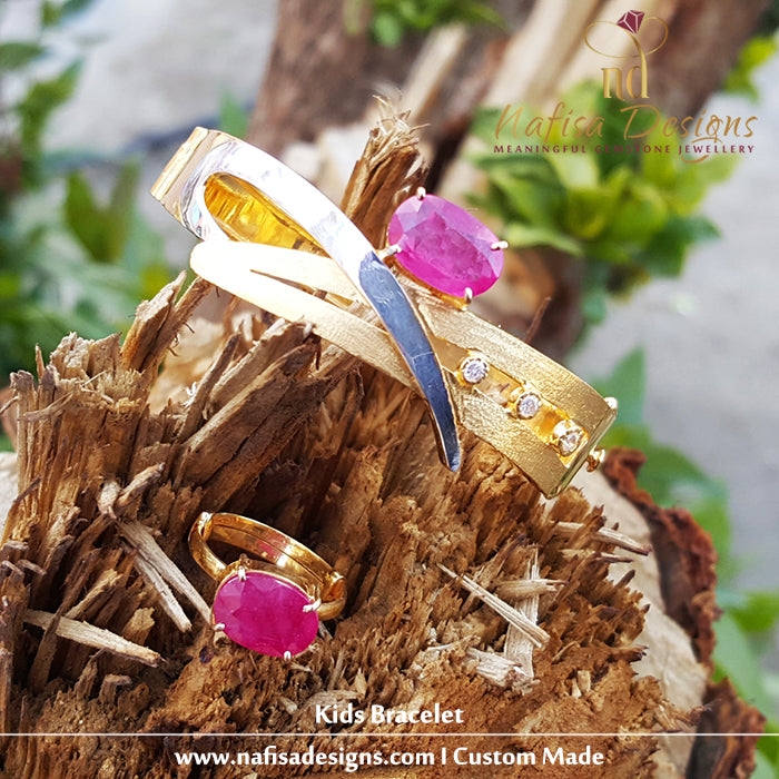 Kids Ruby Bracelet & Ring