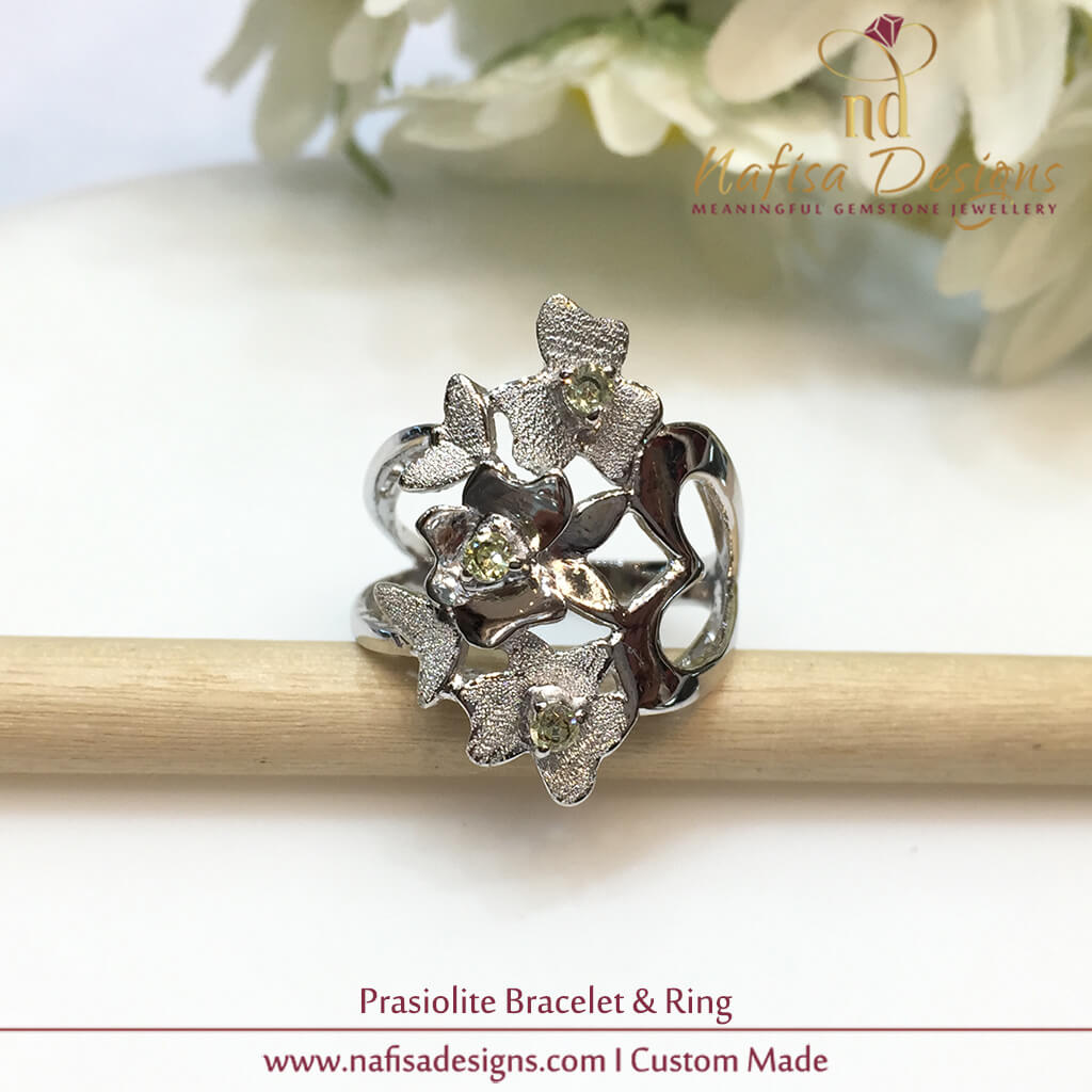 Prasiolite Bangle & Ring