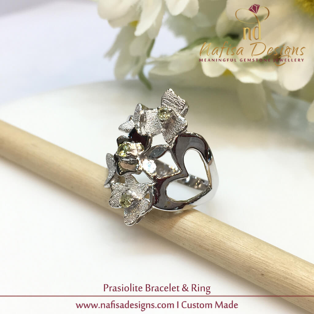 Prasiolite Bangle & Ring