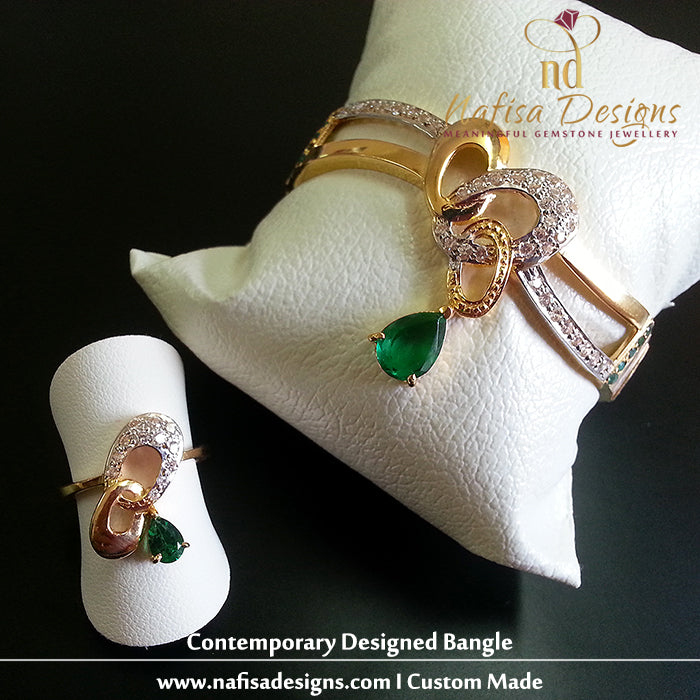 Contemporary Designed Bracelet & Ring