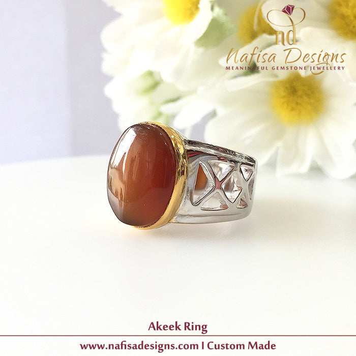 Aqeeq Men Ring