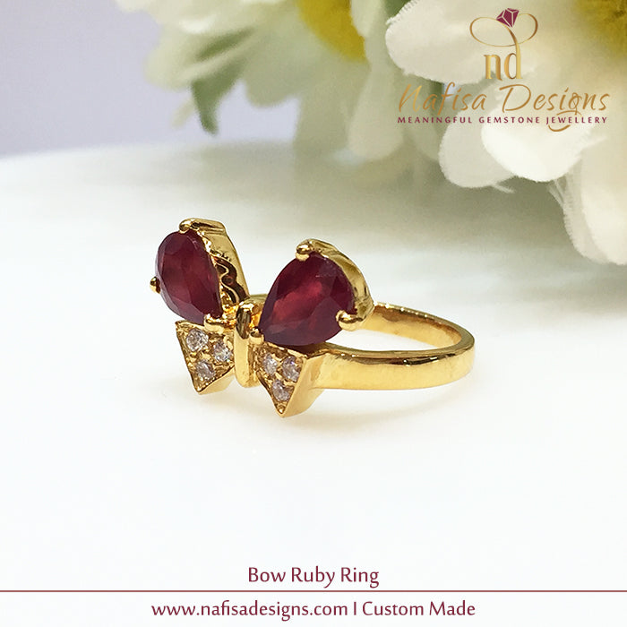 Bow Ruby Ring