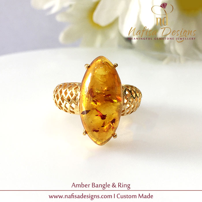 Amber Bangle & Ring