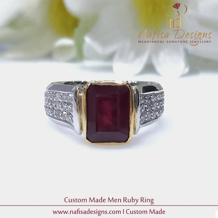 Bespoke Men Ruby Ring