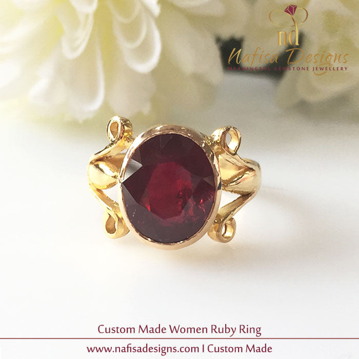 Bespoke Women Ruby Ring 